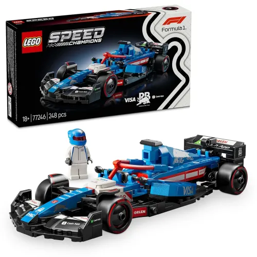 Image of LEGO Speed Champions Visa Cash App RB VCARB 01 F1 Race Car Vehicle Kit 77246 Building Blocks for 18+ Gift