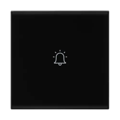 Image of Legrand Lyncus 6A Touch Bell Push Switch - 2M (Black)