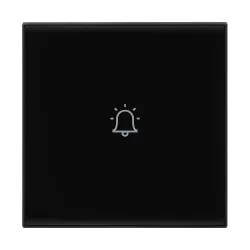 Legrand Lyncus 6A 2M Touch Bell Push Switch | PMMA Mechanism, Electronic Enclosure, Polycarbonate | Suited for Office, Hotel, Residence (Pack of 1, Black)