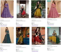 Lehenga at minimum 80% Discount