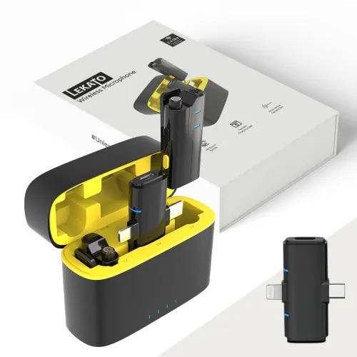 Image of LEKATO Wireless Mic with Noise Cancellation