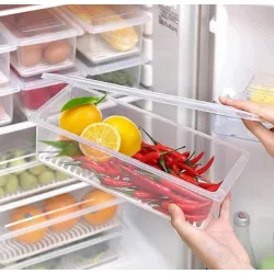 LEMBOSE Fridge Storage Containers Fridge Organizer 1500 ML (3)