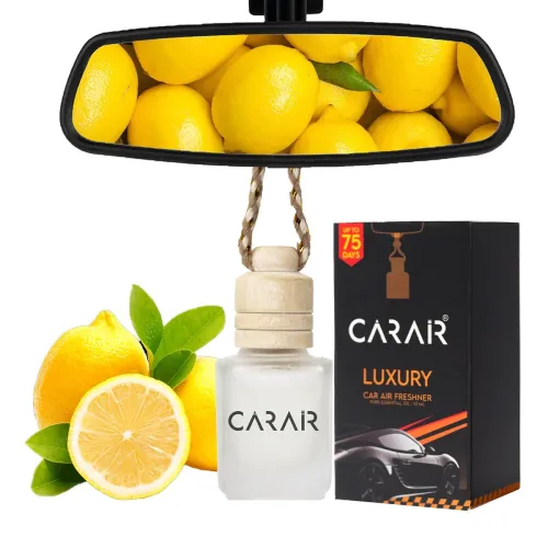 Image of lemon Car perfumes luxury |Car Air Freshener | Hanging Car Perfume | Car fresheners long lasting| Aroma with Essential O