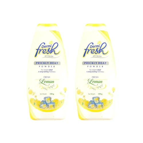 Image of Lemon Talc Summer Prickly Heat Dusting Powder Pack 2