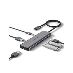 Lemorele 6-in-1 USB-C Dual HDMI Docking Station