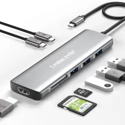 Lemorele 8-in-1 USB-C Hub with 4K HDMI & 100W PD