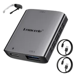 Lemorele Lightning to USB C Video Converter Compatible with iPhone