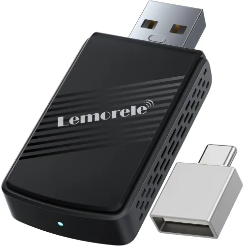 Image of Lemorele Wireless CarPlay Android Auto Adapter