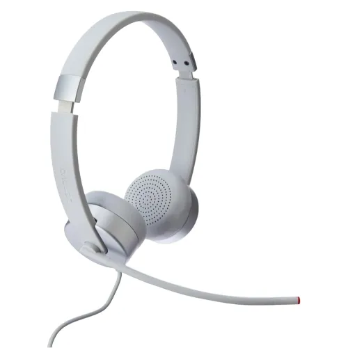 Image of Lenovo 100 Stereo Analogue Wired On Ear Headphones with Mic, Memory-Foam earcups, 30 mm Driver | Computer/PC or Laptop H