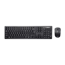 Lenovo 100 Wireless Keyboard & Mouse Combo (106 Keys, 1000 DPI, Spill Resistant, Black)