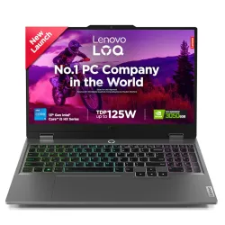 Lenovo LOQ Intel Core i5-13450HX | NVIDIA RTX 3050 6GB (16GB RAM/512GB SSD / 144Hz Refresh Rate /15.6 \' (39.6cm) / FHD IPS / Windows 11 / Office Home 2024 / Grey / 2.4Kg), 83DV01K3IN AI Gaming Laptop