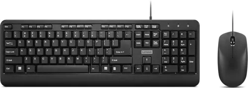 Image of Lenovo 160 Wired USB Keyboard & Mouse Combo