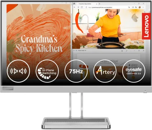 Image of Lenovo 22inch FHD IPS Monitor with Speakers