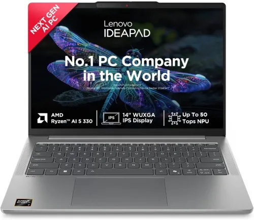 Image of Lenovo AMD Ryzen AI 5 Quad Core 330 - (8 GB/512 GB SSD/Windows 11 Home) IdeaPad