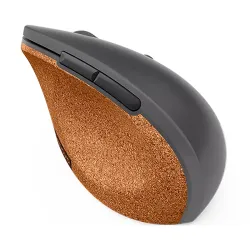 Lenovo Go Vertical Wireless Mouse | Upto 2400 DPI | Ergonomic | Soft Cushion Cork Palm Grip | 12 Months Battery Life | 6