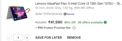 Lenovo IdeaPad Flex 5 i3 13th Gen 2-in-1 Laptop 14 8GB/512GB SSD – With MS Office
