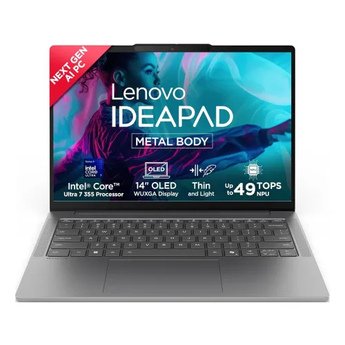 Image of Lenovo IdeaPad Slim 5 Intel Core Ultra 7 355 Next-Gen AI PC (16GB RAM/512GB SSD/14 (35.5cm)/WUXGA OLED/Copilot+ PC/Windo