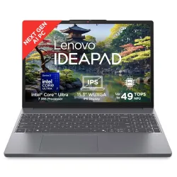 Lenovo IdeaPad Slim 3 Intel Core Ultra 7 355 Next-Gen AI PC (16GB RAM/512GB SSD/15.3\' (38.86cm)/WUXGA IPS/Copilot+ PC/Windows 11/MSO 365 Basic+Office 2024/Backlit Keyboard/Grey/1.6Kg), 83UR...