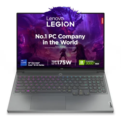 Image of Lenovo Legion 7 Intel Core i9-12900HX 16inch (40.64cm) QHD IPS 165Hz 500Nits Gaming Laptop (32GB / 1TB SSD / Win 11 / Of