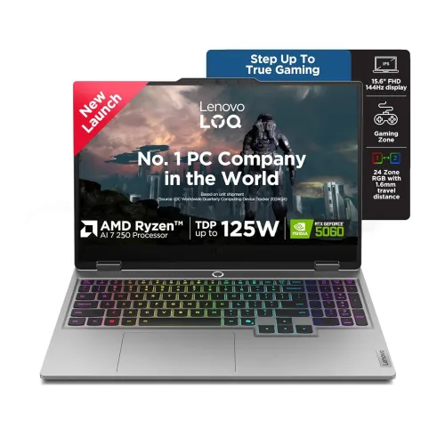 Image of Lenovo LOQ AMD Ryzen 7 RTX 5060 15.6" Gaming Laptop