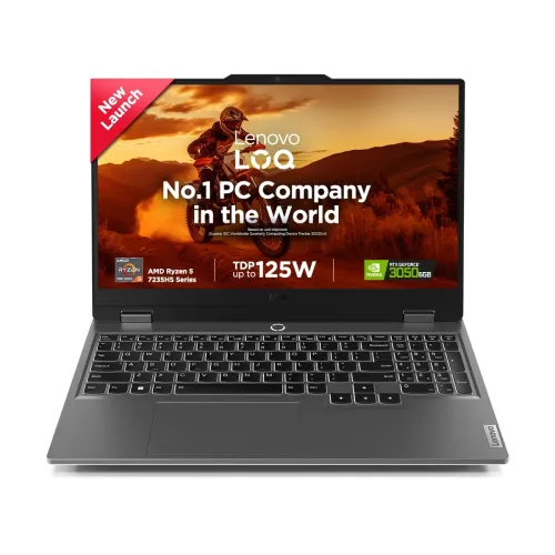 Image of Lenovo LOQ Ryzen 5 RTX 3050 Gaming Laptop (15ARP9)