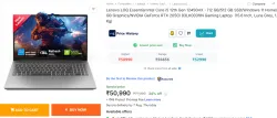 Lenovo LOQ Essential Intel Core i5 12th Gen 12450HX Laptop