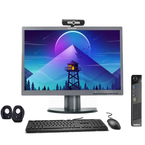 Image of Lenovo ThinkCenter 22 inch All-in-One Desktop.
