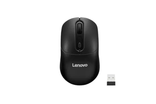 Image of Lenovo USB-A Wireless Mouse, Reliable Wireless connectivity, Upto 12 Months Battery Life, DPI Upto 1600, Durable Upto 10