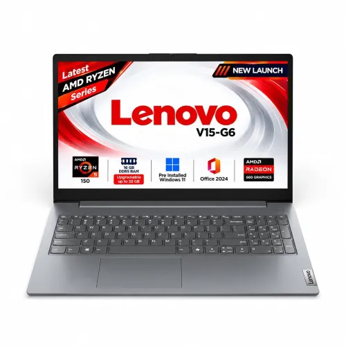 Image of Lenovo V15 AMD Ryzen 5 150 15.6" (39.62cm) FHD 300 Nits Antiglare Thin and Light