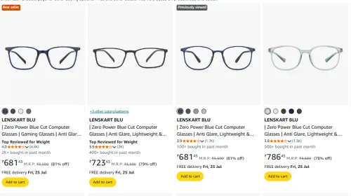 Image of LENSKART BLU Computer Glasses Upto 80% Discount