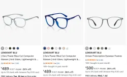  Lenskart Blu Eyeglass Starting at ₹489