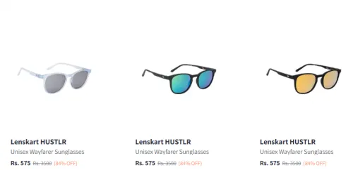 Image of Lenskart Hustlr Sunglasses Starting @ ₹575