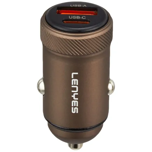 Image of Lenyes CA57 Metal Dual-Port Car Charger