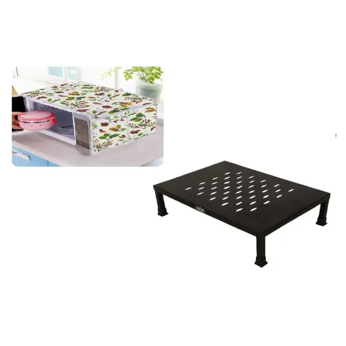 Image of LEPOSE Microwave Oven Stand with Cover