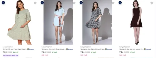 Image of Leriya Fashion Women's Dresses at minimum 78% Discount