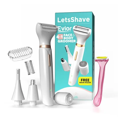 Image of Letsshave Evior 4-in-1 Face & Body Trimmer for Women