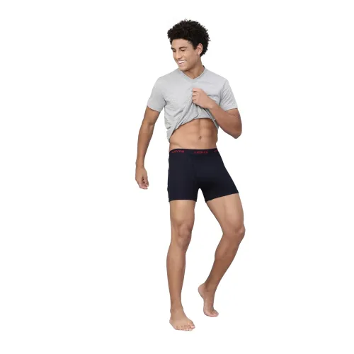 Image of Levi's 001 Men's 100% Pure Cotton Solid Boxer Brief pack 3