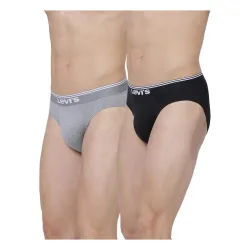 Levis 01 Classic Brief for Men Cotton Stretch Fabric Pack of 2