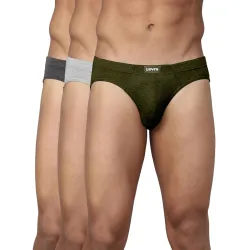 Levis 011 Men’s Cotton Briefs (3-Pack)