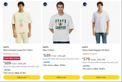 Levis cloths for mens at minimum 70% Discount