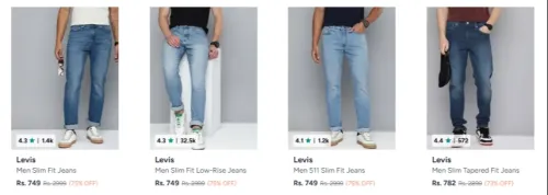 Image of levi's men jeans up to 75% discount 
