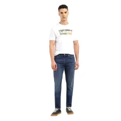 Levis Mens 512 Mid Rise Fitted Jeans Indigo