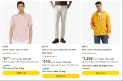 Levis Mens Clothing Upto 70% OFF