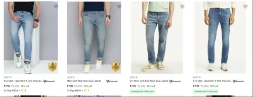 Image of LEVI'S Men's Jeans at minimum 76% Discount