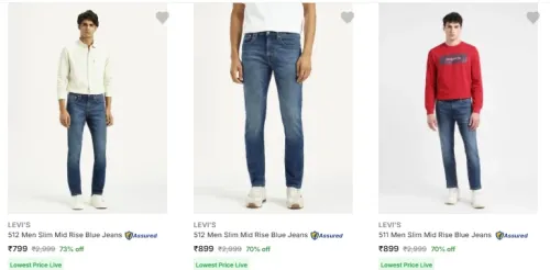 Image of Levi's Men's Jeans Starting at ₹799