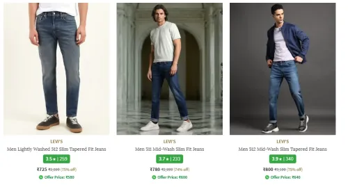 Image of LEVI'S MEN'S JEANS @ UPTO 75% OFF