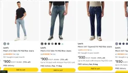 Levis Mens Jeans Upto 70% OFF