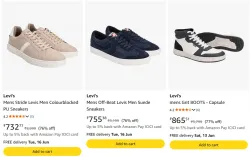 LeviS Mens Shoes Upto @77% discount