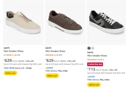 Levis Men Sneakers Upto 80% Off 