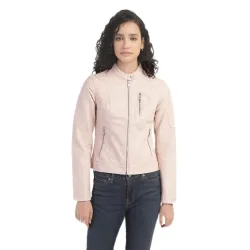 Levis Womens Polyester Solid Standard Length A-Line Coat